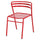 Safco Multipurpose Stacking Metal Chairs - Slate Seat - Slate Back - Red Tubular Steel Frame - Low Back - Four-legged Base - Metal - 2 / Carton