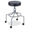 Safco High Base Screw Lift Lab Stool - 250 lb Load Capacity - 25'' x 25'' x 33'' - Black