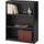 Safco ValueMate Bookcase - 31.8'' x 13.5'' x 41'' - 3 x Shelf(ves) - Black - Steel, Fiberboard, Plastic - Assembly Required