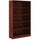 Lorell Laminate Bookcase - 0.8'' Shelf, 36'' x 12''60'' - 5 Shelve(s) - 4 Adjustable Shelf(ves) - Square Edge - Material: Thermofused Laminate (TFL) - Finish: Cherry