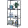 Safco Industrial Wire Shelving - 48'' x 18'' x 72'' - 4 x Shelf(ves) - 1250 lb Load Capacity - Leveling Glide, Dust Proof, Adjustable Leveler, Adjustable Feet - Black - Powder Coated - Steel - Assembly R