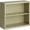 Lorell Fortress Series Bookcase - 34.5'' x 13'' x 30'' - 2 x Shelf(ves) - Putty - Powder Coated - Steel - Recycled