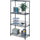 Safco Industrial Wire Shelving - 48'' x 18'' x 72'' - 4 x Shelf(ves) - 1250 lb Load Capacity - Leveling Glide, Dust Proof, Adjustable Leveler, Adjustable Feet - Black - Powder Coated - Steel - Assembly R
