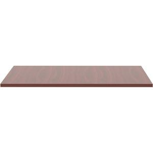 Lorell Revelance Conference Rectangular Tabletop - 59.9'' x 47.3'' x 1'' x 1'' - Material: Laminate - Finish: Mahogany
