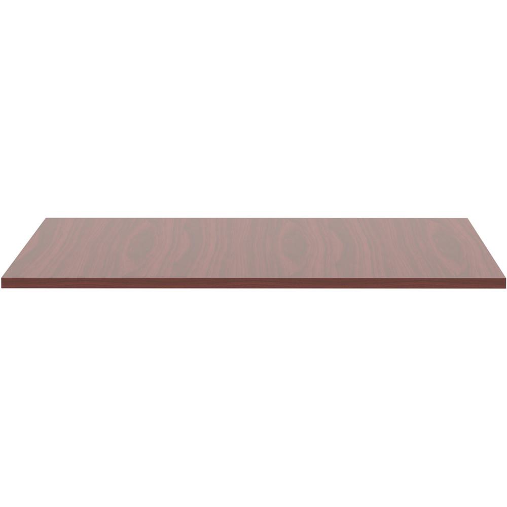 Lorell Revelance Conference Rectangular Tabletop - 59.9'' x 47.3'' x 1'' x 1'' - Material: Laminate - Finish: Mahogany
