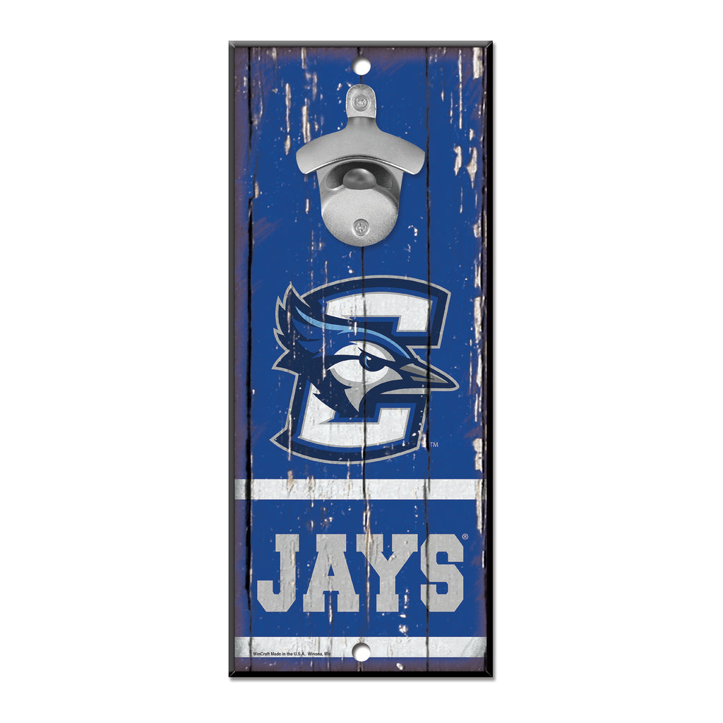 Creighton Blue Jays Sign Wood 5x11 Bottle Opener - 14