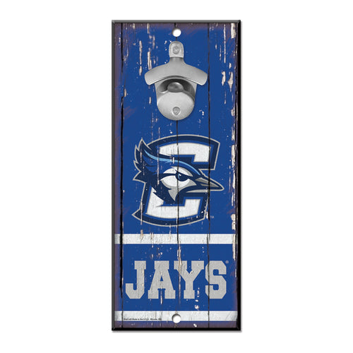 Creighton Blue Jays Sign Wood 5x11 Bottle Opener - 14