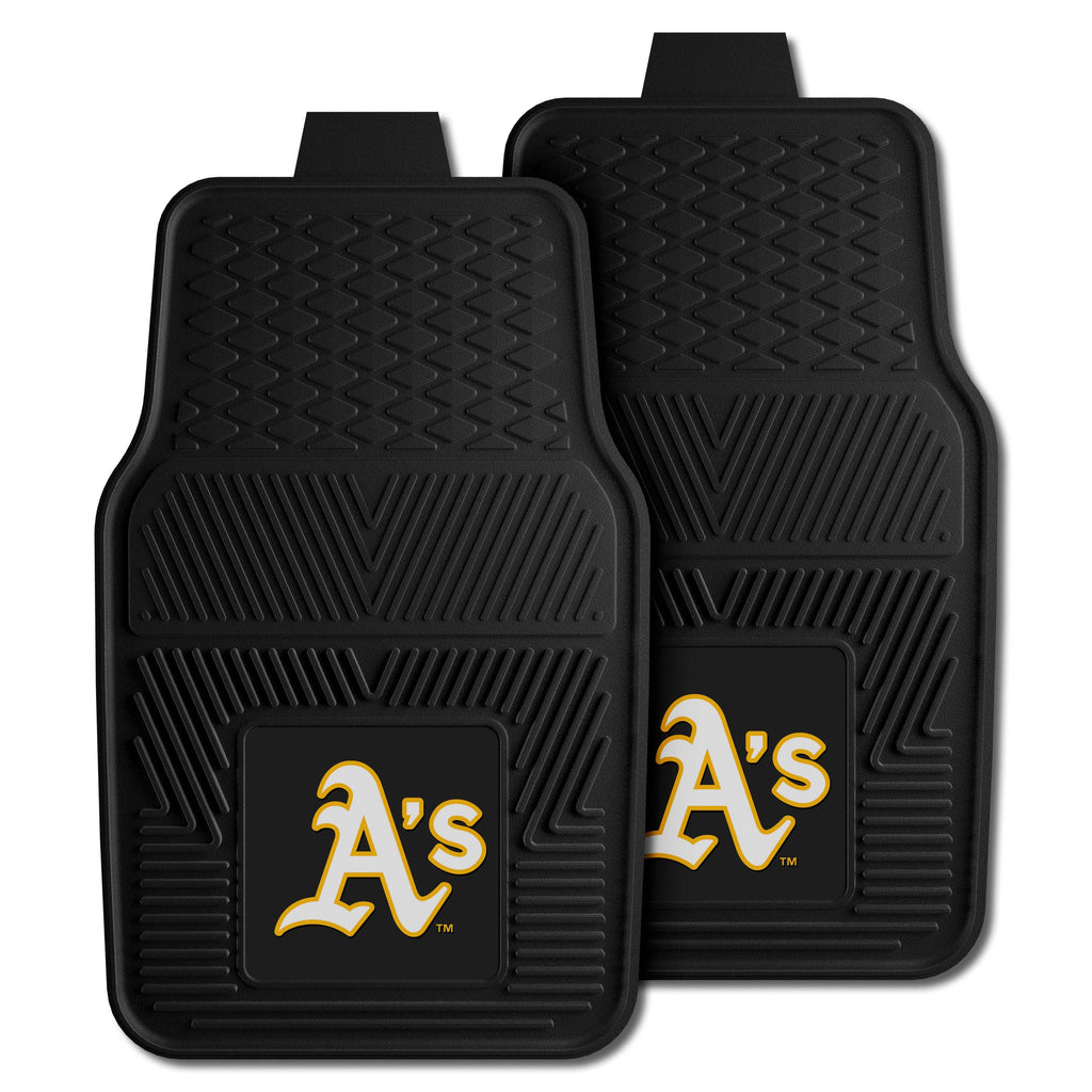 Fanmats - MLB - Oakland Athletics 2-pc Vinyl Car Mat Set 17''x27''