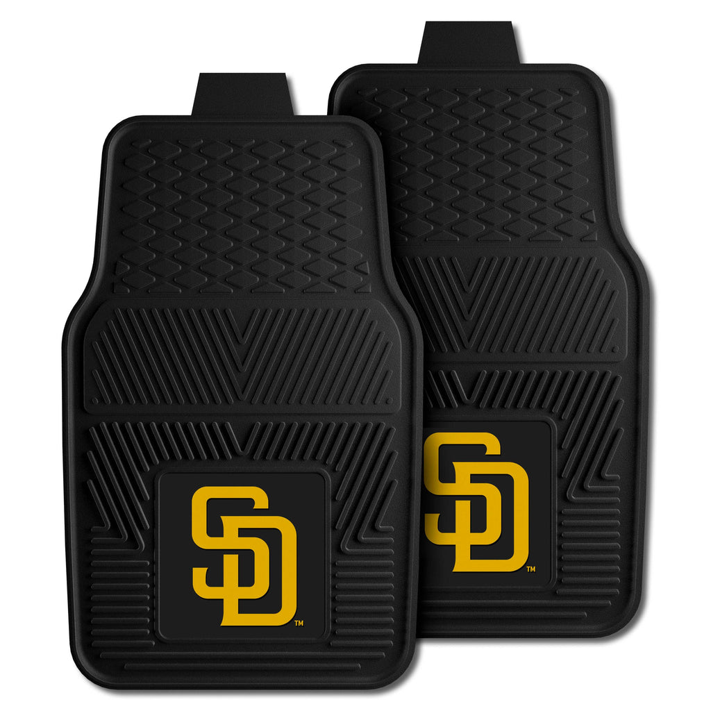 Fanmats - MLB - San Diego Padres 2-pc Vinyl Car Mat Set 17''x27''