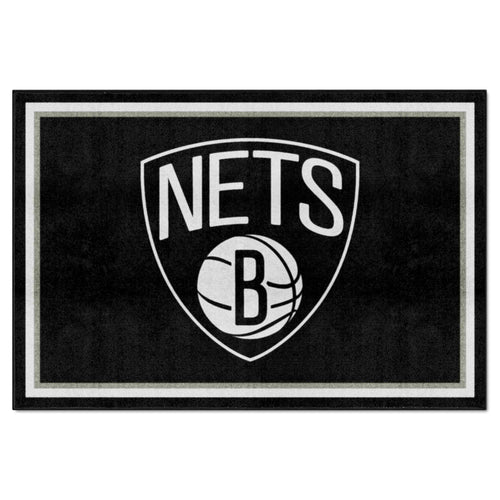 Fanmats - NBA - Brooklyn Nets 5x8 Rug 59.5''x88''