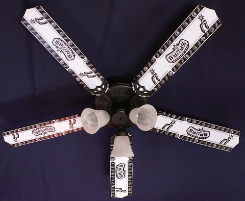 Ceiling Fan Designers 52FAN-NBA-SPUR 52 in. NBA San Antonio Spurs Basketball Ceiling Fan