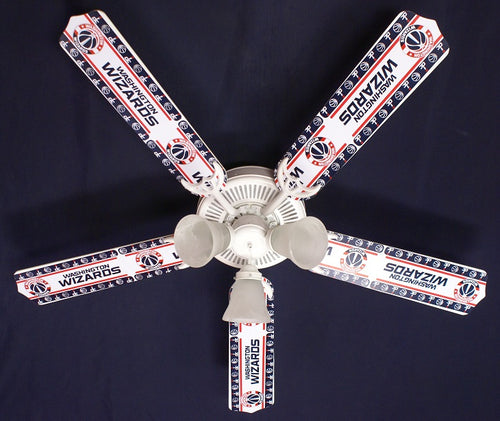 Ceiling Fan Designers 52FAN-NBA-WAS 52 in. NBA Washington Wizards Basketball Ceiling Fan