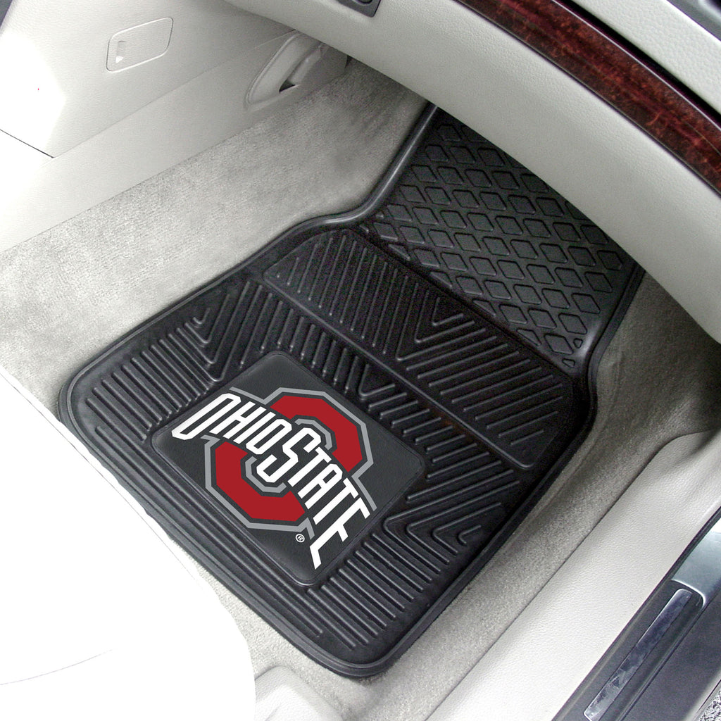 Fanmats - Ohio State University 2-pc Vinyl Car Mat Set 17''x27''