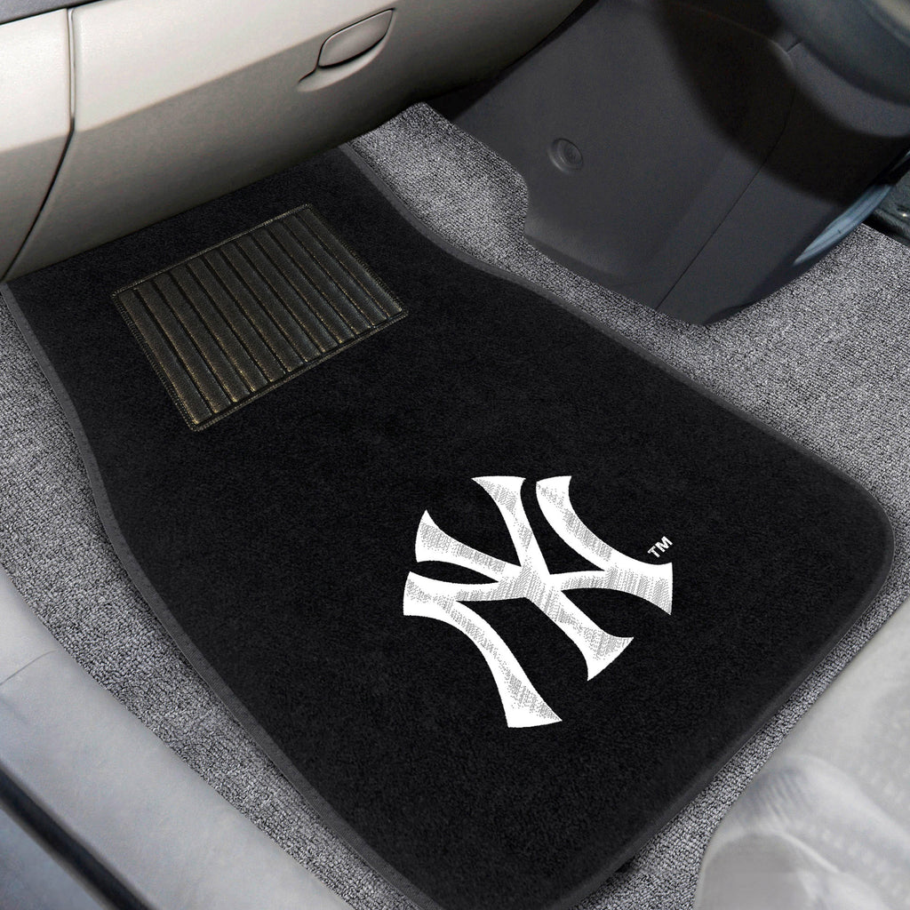 Fanmats - MLB - New York Yankees 2-pc Embroidered Car Mat Set 17''x25.5''