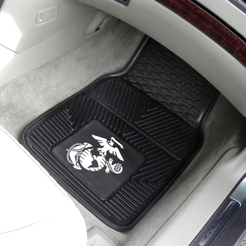 Fanmats - U.S. Marines 2-pc Vinyl Car Mat Set 17''x27''