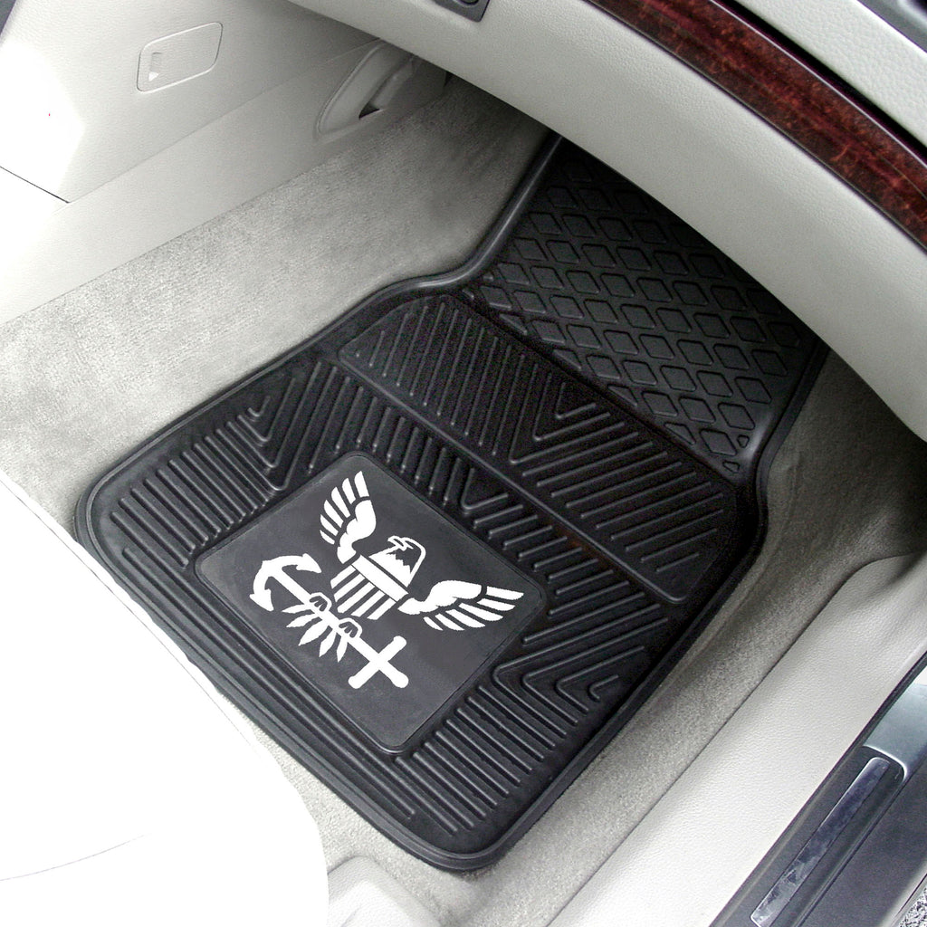 Fanmats - U.S. Navy 2-pc Vinyl Car Mat Set 17''x27''