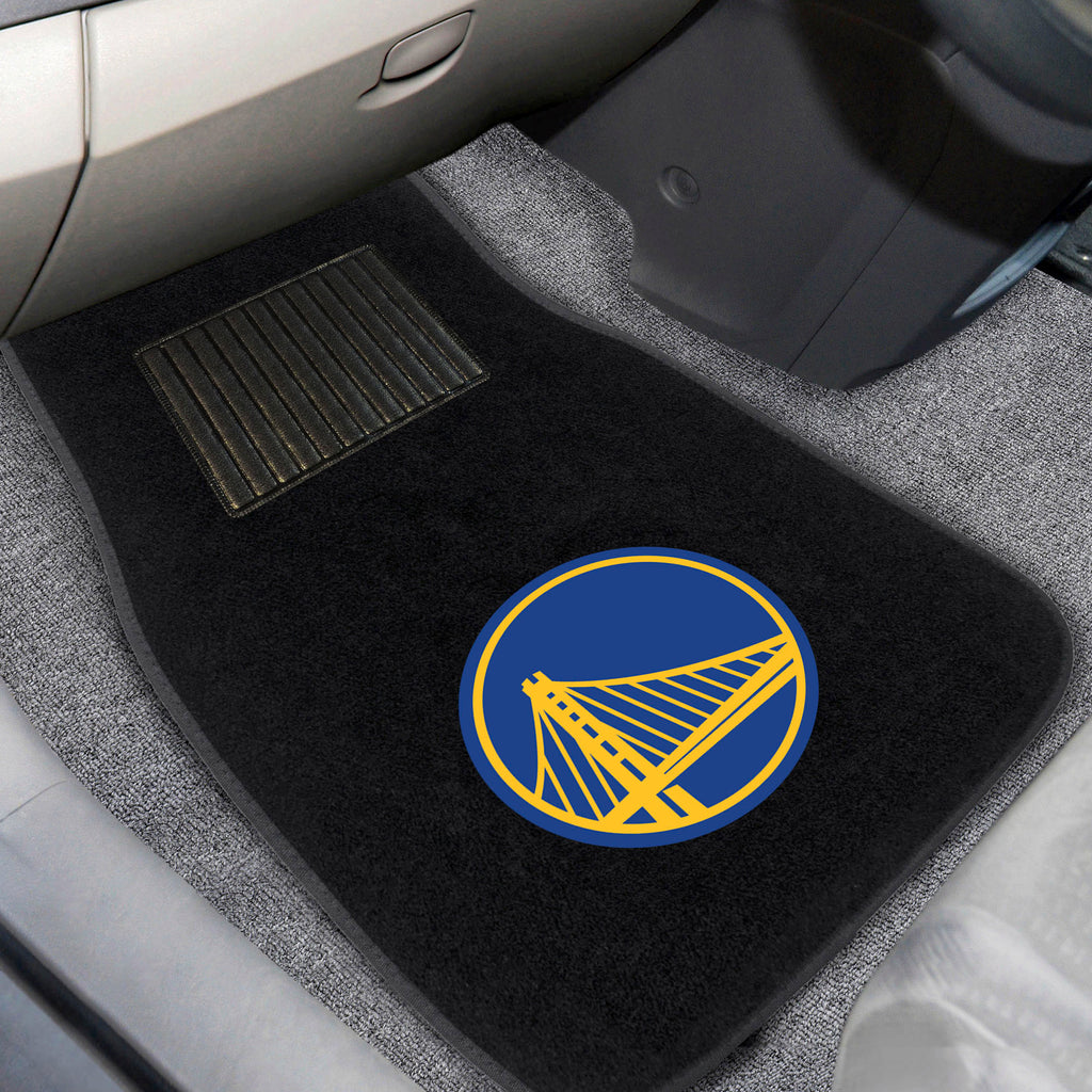 Fanmats - NBA - Golden State Warriors 2-pc Embroidered Car Mat Set 17''x25.5''