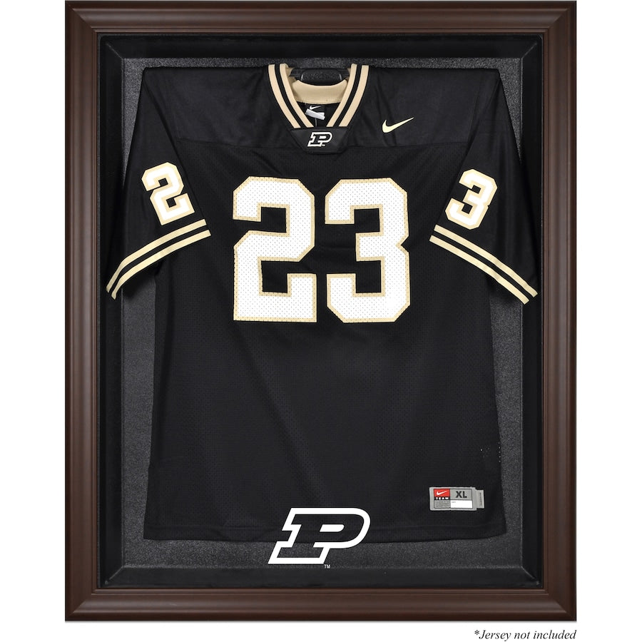 Purdue Boilermakers Brown Framed Logo Jersey Display Case