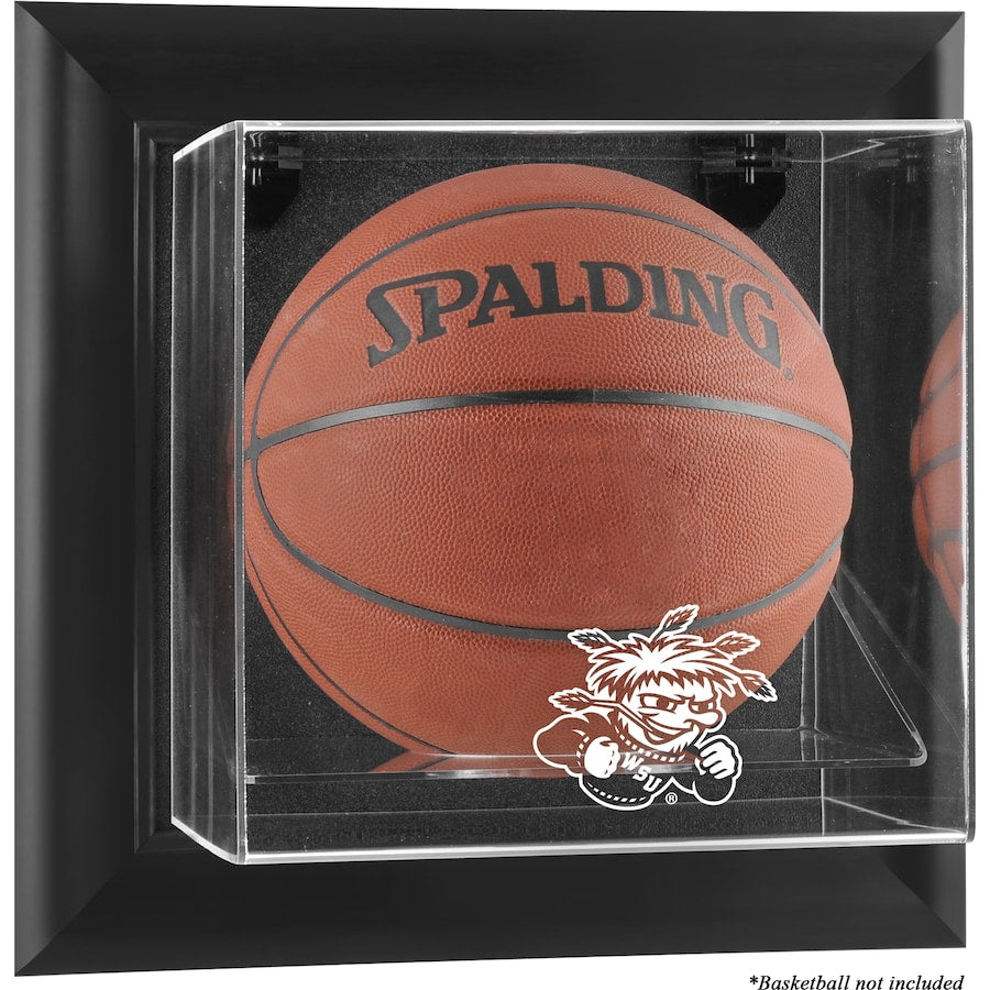 Wichita State Shockers Black Framed Wall-Mountable Basketball Display Case