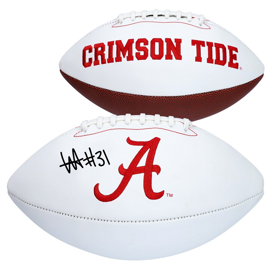 Will Anderson Alabama Crimson Tide Autographed Jardin White Panel Football