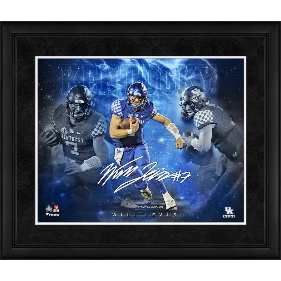 Will Levis Kentucky Wildcats Framed 16'' x 20'' Stars of the Game Collage