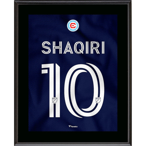 Xherdan Shaqiri Chicago Fire 10.5'' x 13'' Water Tower Jersey Style Number 10 Sublimated Plaque
