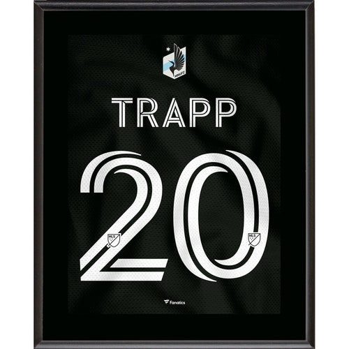 Wil Trapp Minnesota United FC 10.5'' x 13'' Minnesota Night Jersey Style Number 20 Sublimated Plaque