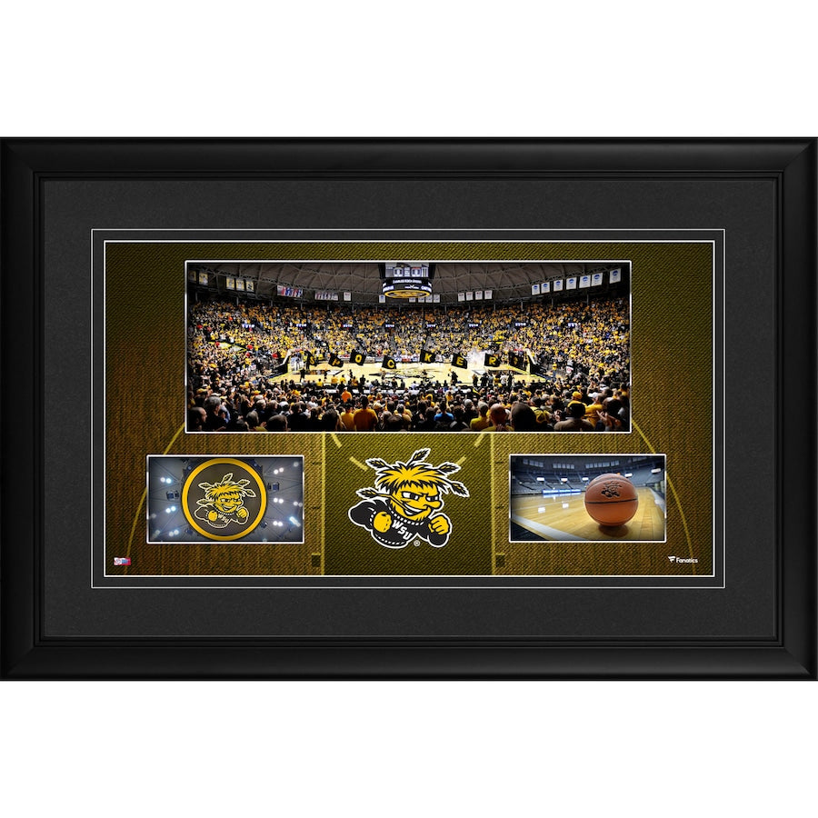 Wichita State Shockers Framed 10'' x 18'' Charles Koch Arena Panoramic Collage
