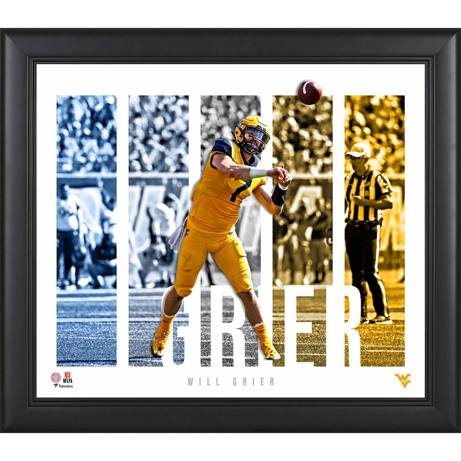 Will Grier West Virginia Mountaineers Framed 15'' x 17'' Player Panel Collage