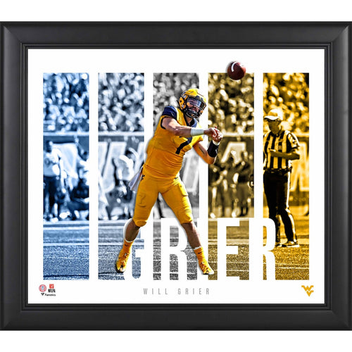 Will Grier West Virginia Mountaineers Framed 15'' x 17'' Player Panel Collage