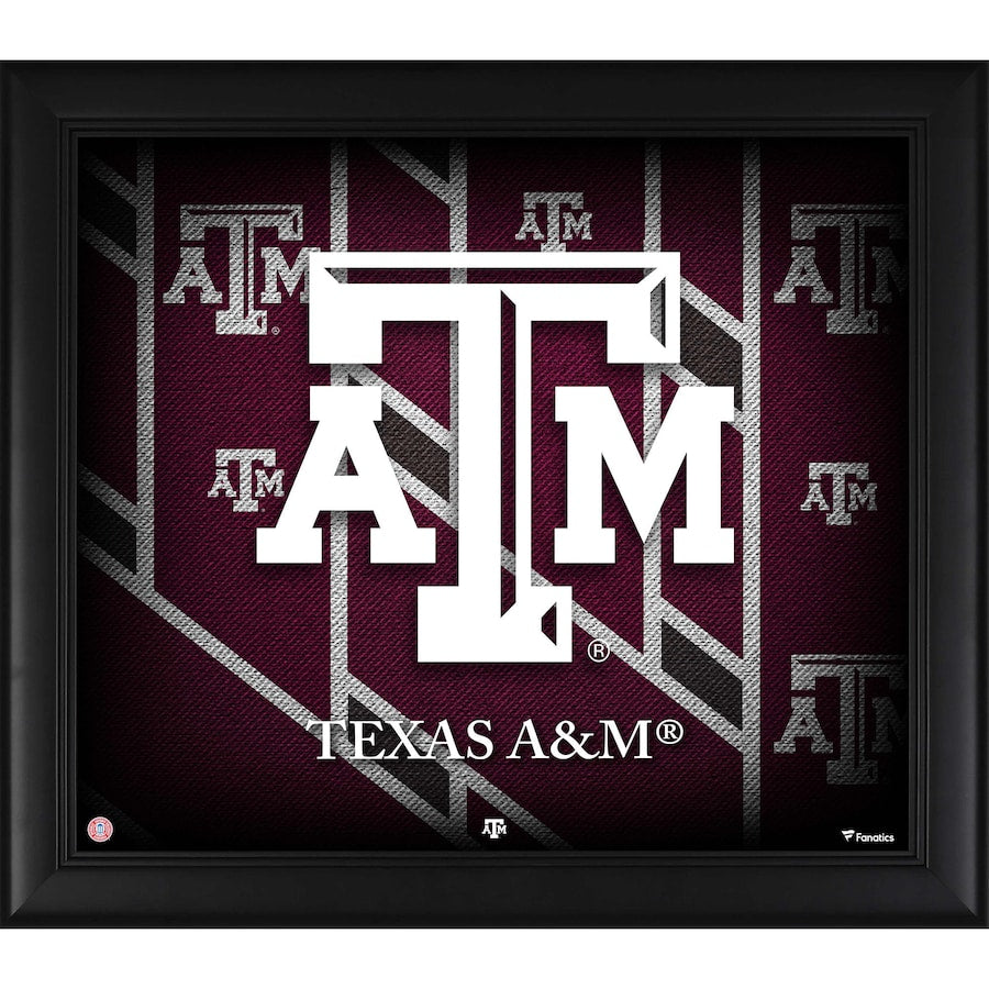 Texas A&M Aggies Framed 15'' x 17'' Team Threads Collage