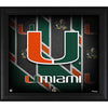 Miami Hurricanes Framed 15'' x 17'' Team Threads Collage