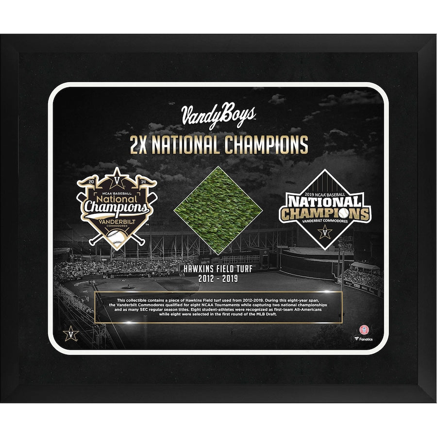 Vanderbilt Commodores Framed 20'' x 24'' Team Collage with a Piece of Game-Used Artificial Turf