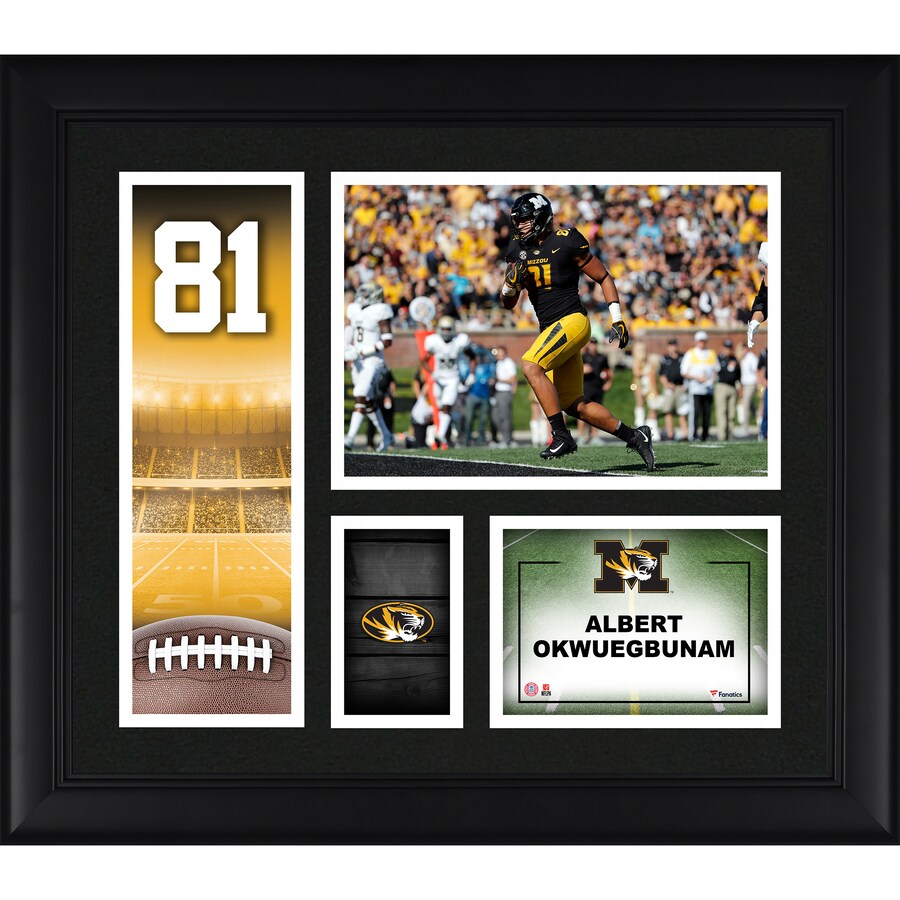 Albert Okwuegbunam Missouri Tigers Framed 15'' x 17'' Player Core Collage