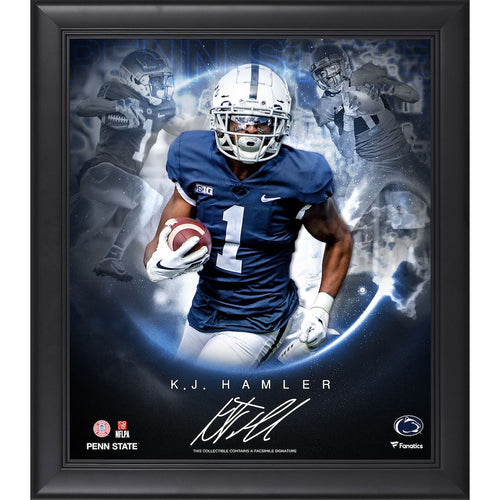 K.J. Hamler Penn State Nittany Lions Framed 15'' x 17'' Stars of the Game Collage - Facsimile Signature