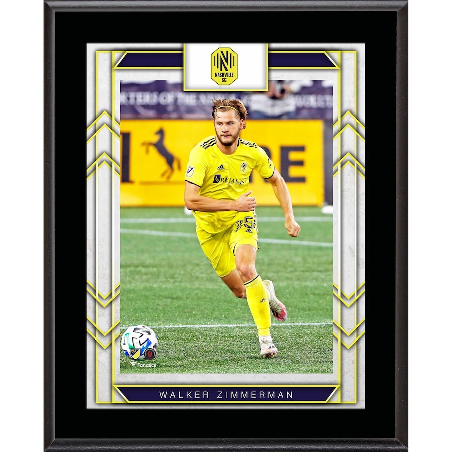 Walker Zimmerman Nashville SC 10.5'' x 13'' Sublimated Player Plaque