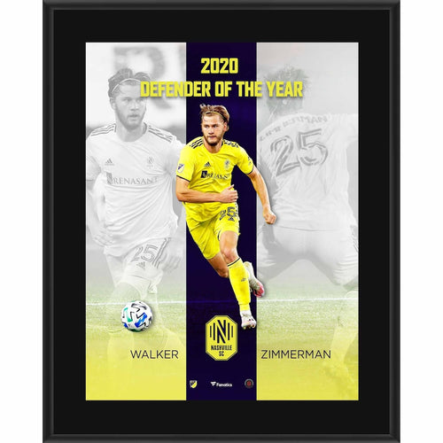 Walker Zimmerman Nashville SC Unsigned 10.5'' x 13'' 2020 MLS Season Defender of the Year Award Sublimated Plaque