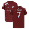 Jonathan Lewis Colorado Rapids Autographed Match-Used #7 Maroon Jersey from the 2020 MLS Season