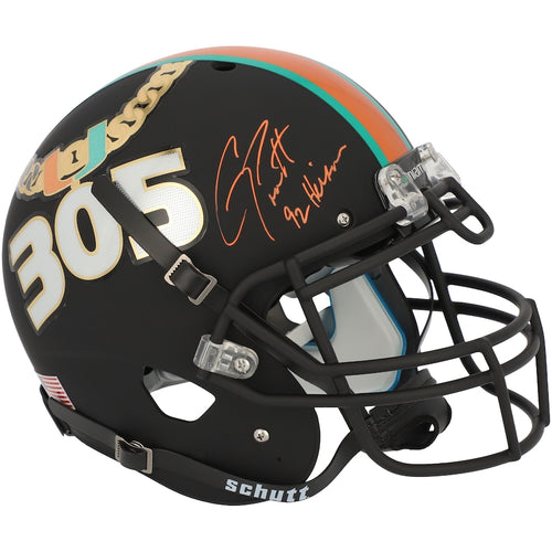 Gino Torretta Miami Hurricanes Autographed Schutt Tradition Authentic Helmet with ''92 Heisman'' Inscription - Fanatics Exclusive