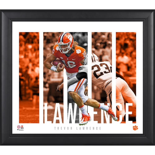 Trevor Lawrence Clemson Tigers Framed 15'' x 17'' Player Panel Collage