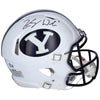 Zach Wilson BYU Cougars Autographed Riddell White Speed Authentic Helmet