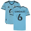 Jonathan Gonzalez Minnesota United FC Autographed Game-Used #6 Blue Jersey from the 2022 MLS Season