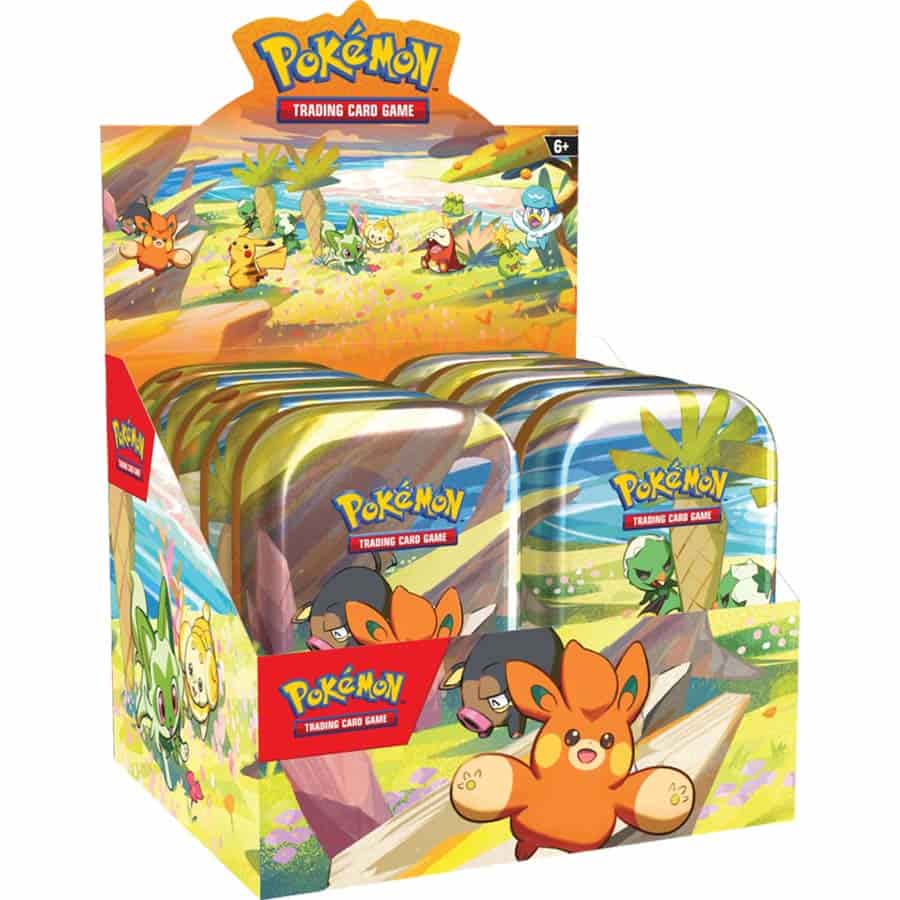 pokemon trading card games scarlet violet 3.5 mini tins 10ct Pokemon Tcg: Paldea Friends Mini Tin – GameRoomPlaza