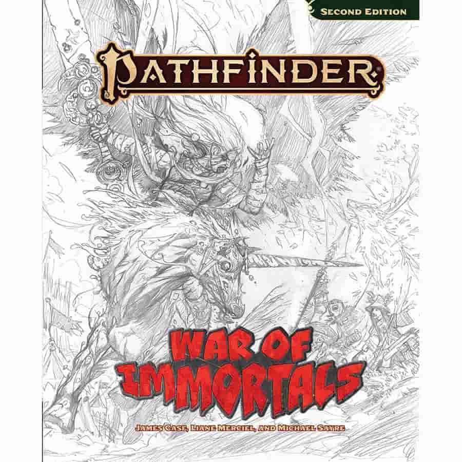 Paizo Publishing -  Pathfinder Rpg (2E): War Of Immortals (Sketch Cover)
