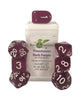 Role 4 Initiative - Role 4 Initiative Set Of 7 Dice With Arch D4 Translucent Dark Purple With White