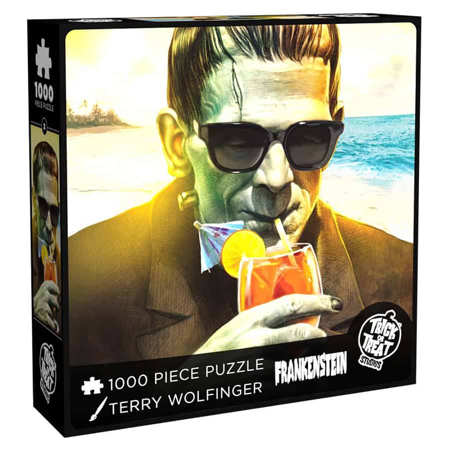 Trick Or Treat Studios -   Puzzle: Frankenstein On The Beach (1000Pc)