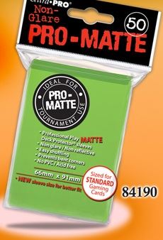 Ultra Pro - Pro-Matte Regular Size Lime Green 50Ct Sleeves