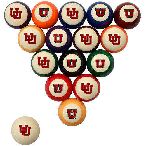 UTAH STANDARD COLOR NUMBERED BILLIARD BALL SET STANDARD COLOR BILLIARD BALL SET - UTABBSSTD