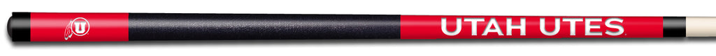 UTAH COLOR ENGRAVED BILLIARD CUE WHITE / RED - UTABCE931
