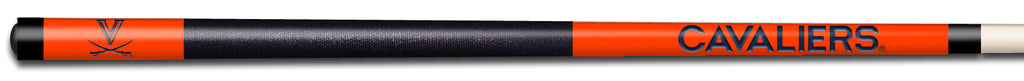 VIRGINIA   COLOR ENGRAVED BILLIARD CUE BLUE / ORANGE - UVABCE912